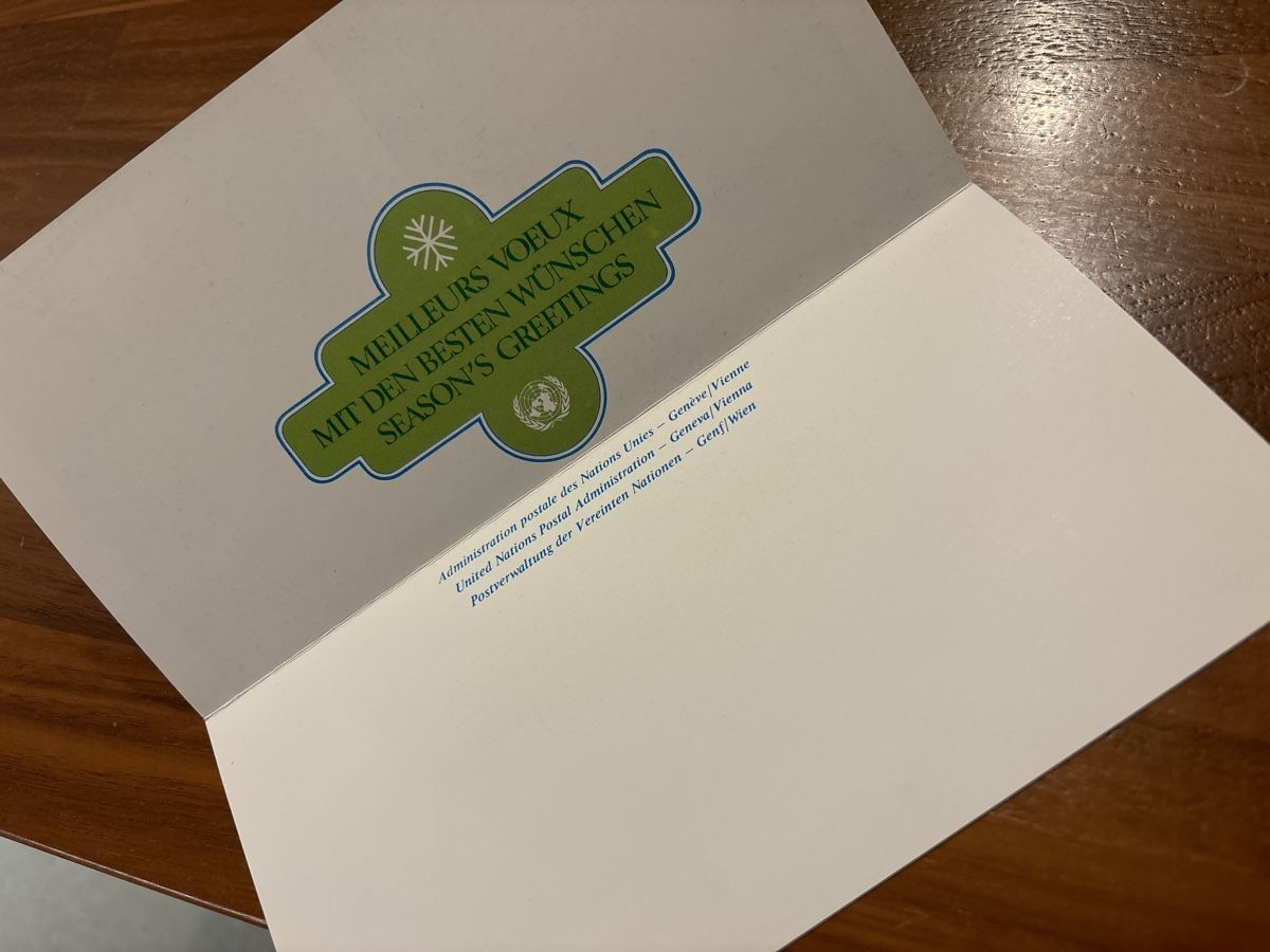 Cartoline: Vintage Neujahrskarte UNO – Nuovo (secondo la descrizione) da Zürich venduto da engebrunau 1