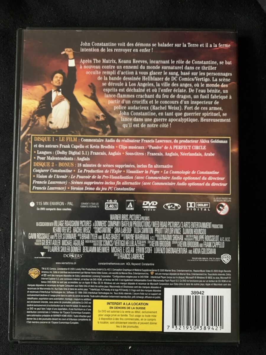 Tutti i DVDs: DVD Constantine Keanu Reeves Édition Spéciale 2 disques – Usato da Salavaux venduto da Lune_Diurne 1