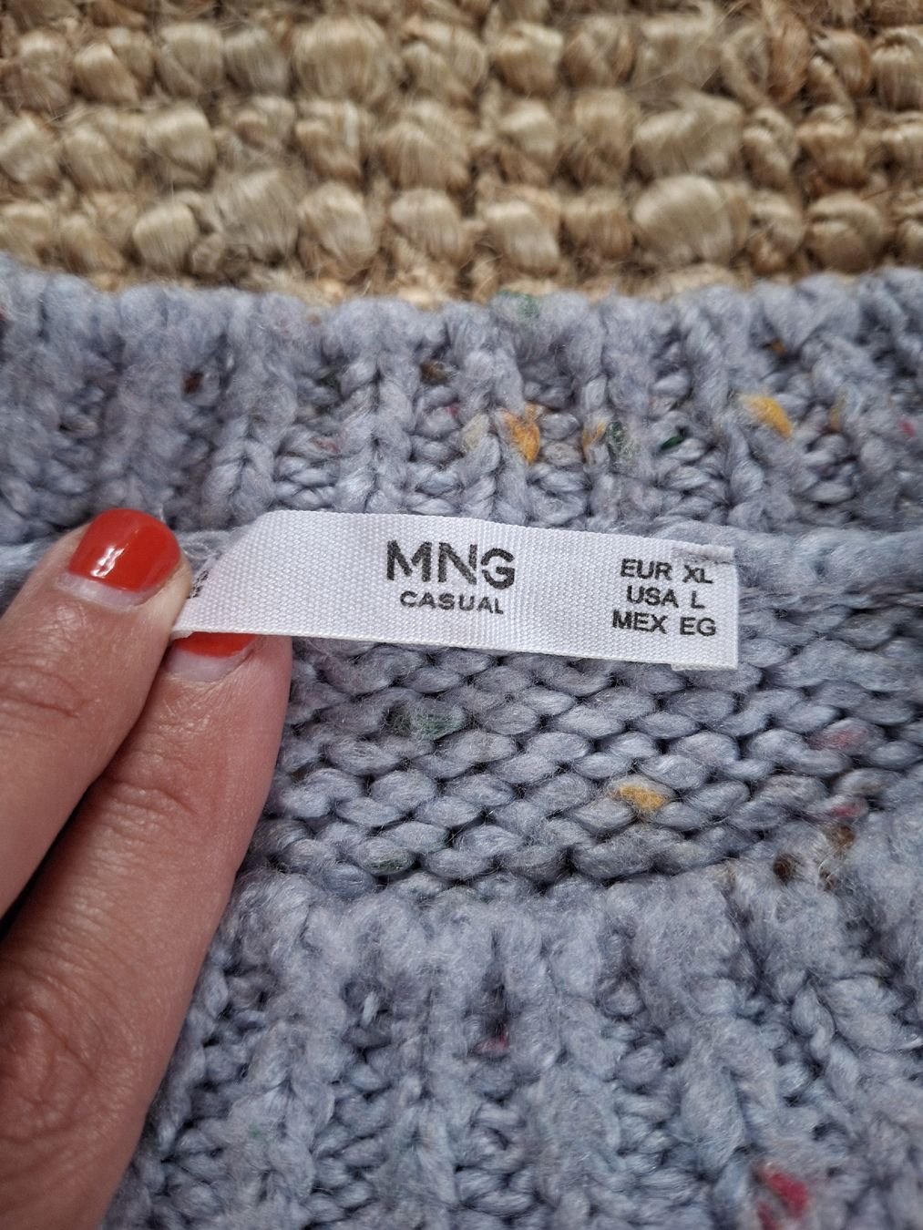 Maglioni & Felpe: Pull Mango bleu gris oversize – Usato da Lausanne venduto da Cognitia 1