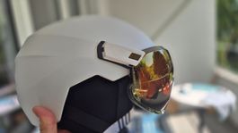 Neuwertiger Skihelm von Decathlon Gr. M, integriertes Visier