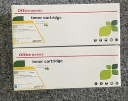2x HP 201A Toner Kartuschen Gelb Cyan Neu
