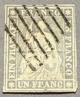 27C Vollrandig,  Stempel Genfer Raute, SBK 1300.-