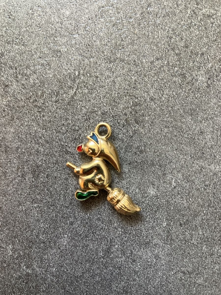 Ciondoli: Goldener Hexen-Anhänger  Modeschmuck – Usato da Aathal-Seegräben venduto da Butterflynati