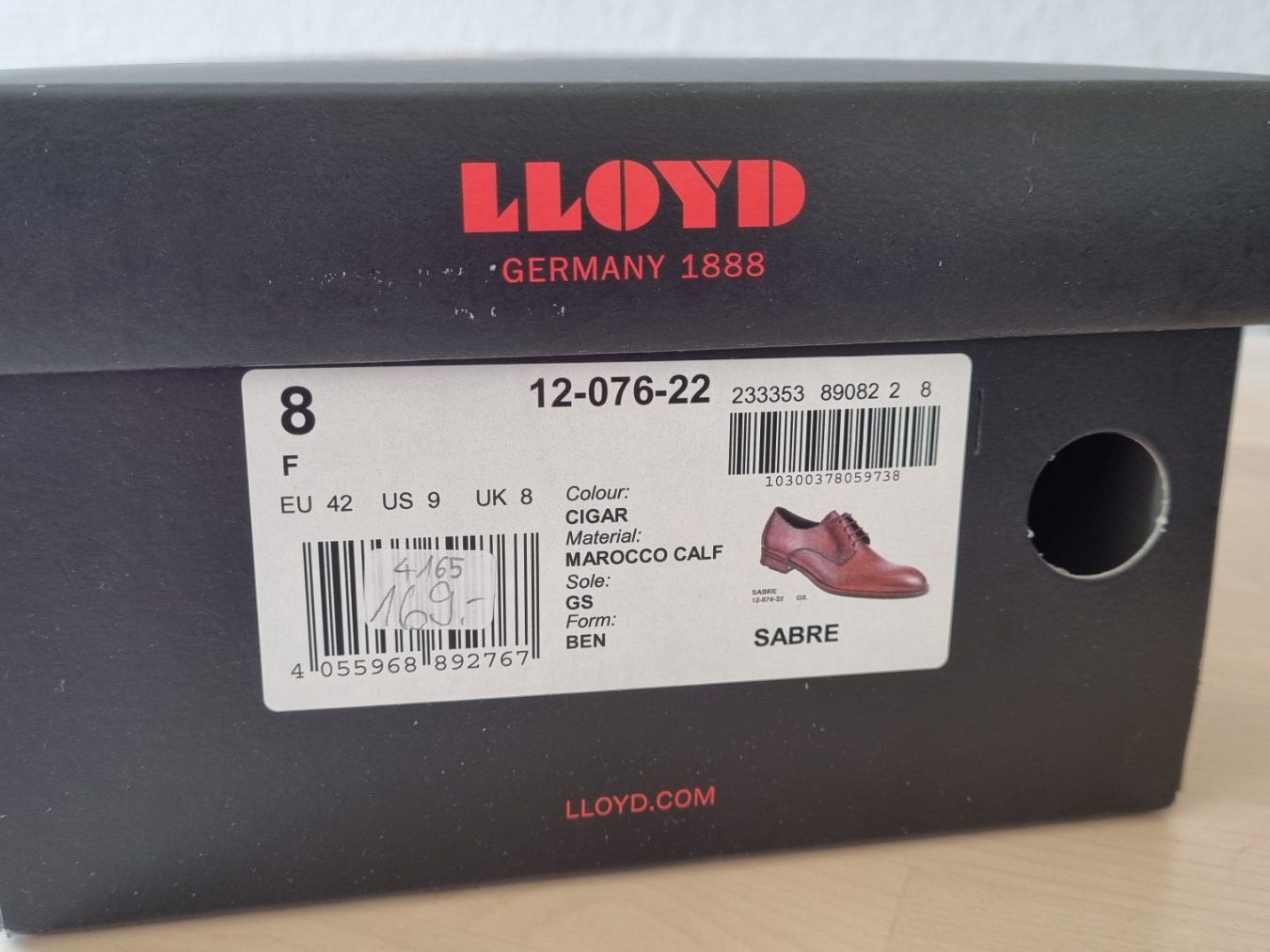Lloyd Herrenschuhe: Lederschuhe, Gr.42, Modell Sabre von Lloyd – Gebraucht aus Flawil von Muumi 4