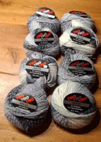 Wollpaket 8, "Rayos" von Trio, Farbverlauf Eistöne, 400 g