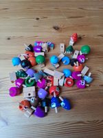 Holz Kreisel Set bunte Figuren guter Zustand