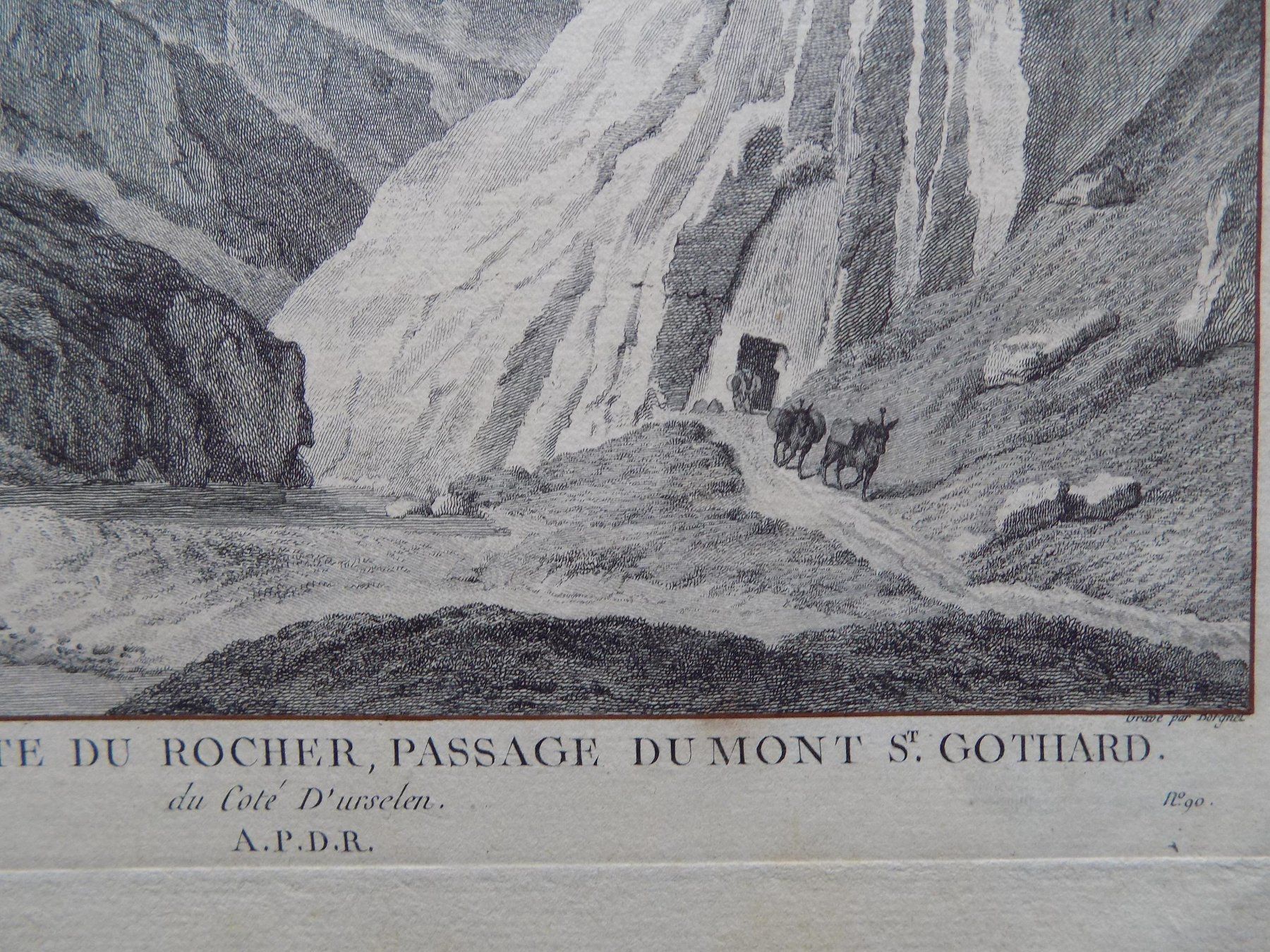 Stiche: St.Gotthard Kupferstich – Gebraucht aus Risch von Rischli15 7