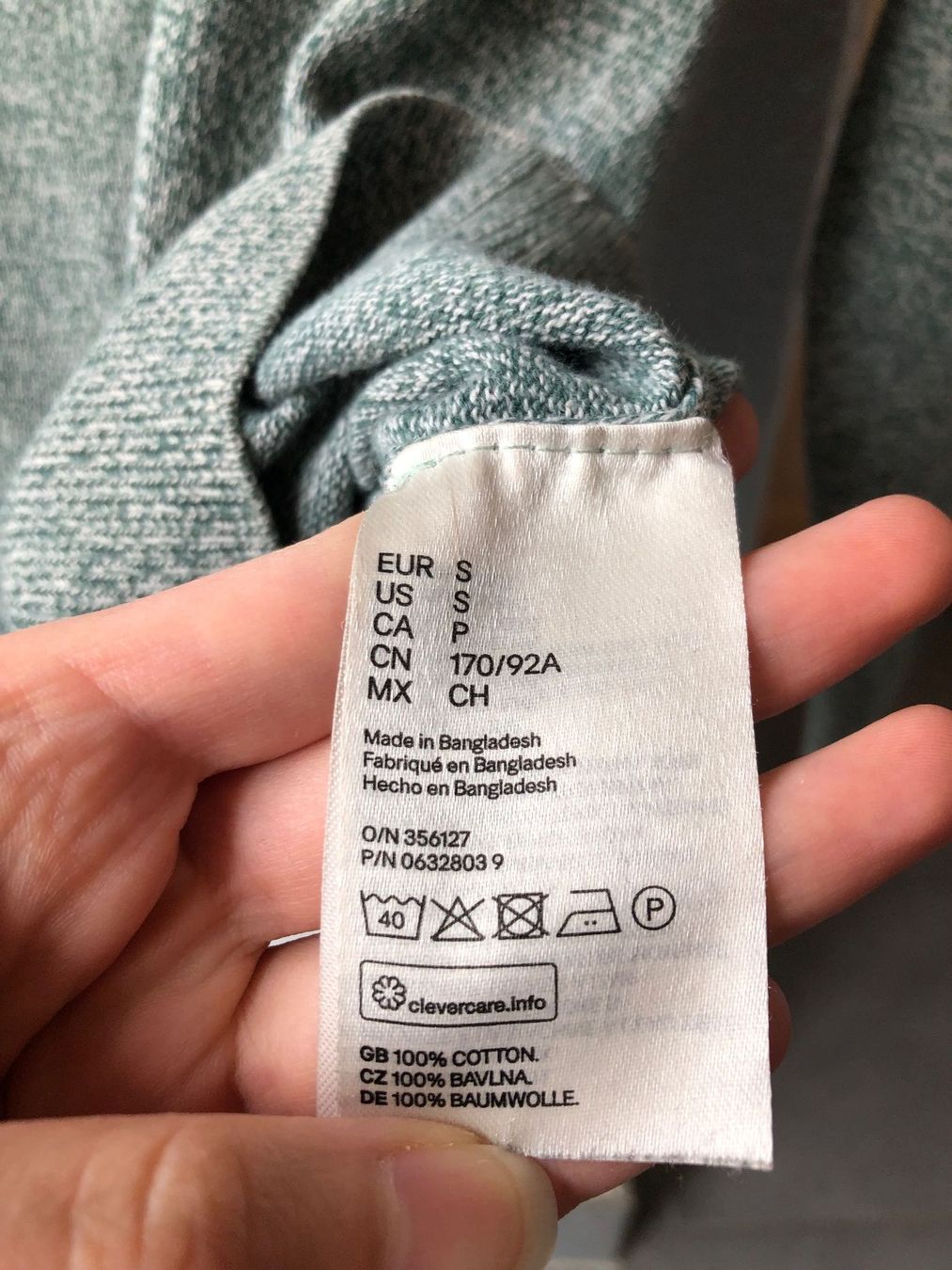 H&M Maglioni & Felpe: Pull H&M Homme Taille S vert gris – Usato da St-Aubin FR venduto da Tiweety 2