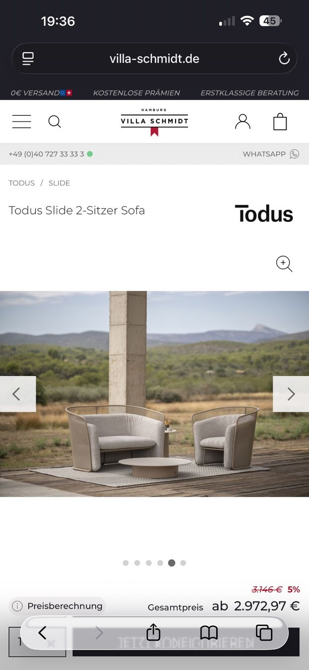 Divani: Todus 2er Lounge Outdoor – Usato da Dietikon venduto da Rodrigo 3