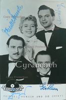 Friedel Hensch (1906-1990) & die Cyprys - Autogramm