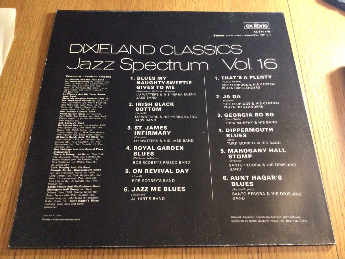 Dischi in vinile: Dixieland Classics Jazz Spectrum Vol.16 LP Platte – Usato da Steinach venduto da Quarkie 1