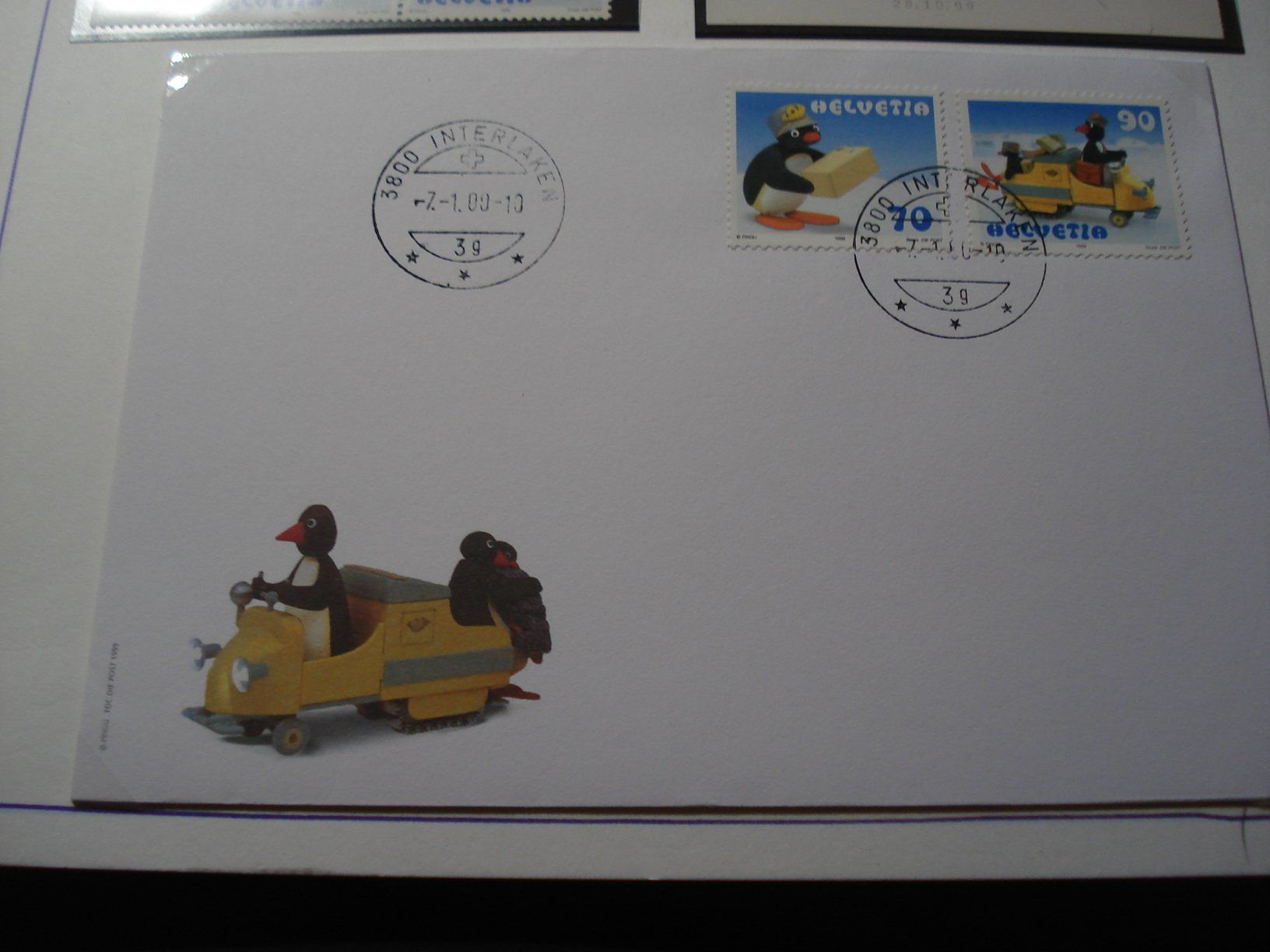 Tutti i francobolli: Set Pingu-Marken o und auf Brief – Usato da Niederwil AG venduto da morostahu 3