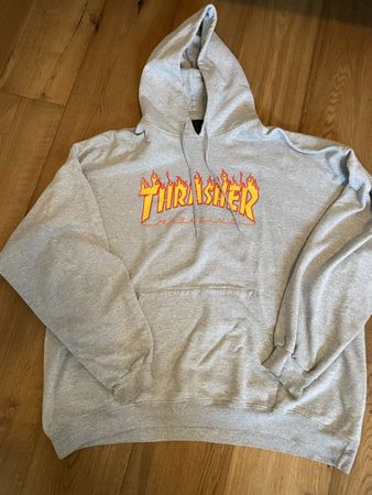 Thrasher Kapuzenpullover grau Grösse XL guter Zustand