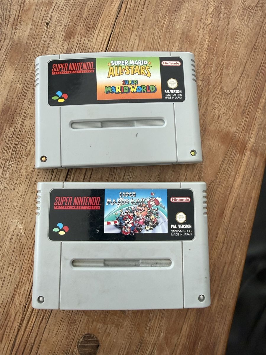 Nintendo Spiele: Super Mario Allstars + Super Mario Kart – Gebraucht aus Winterthur von Mhaselnuessli