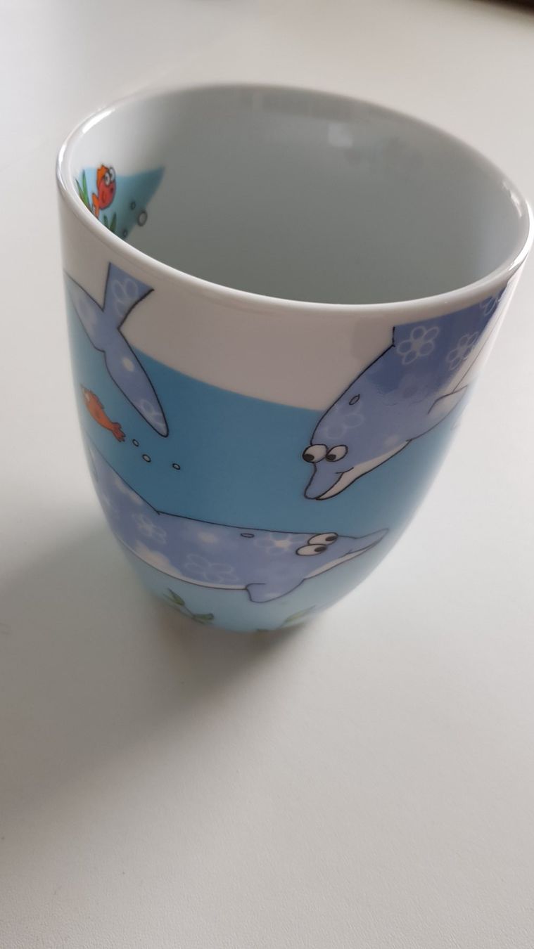 Tazze: Kaffee-/Teebecher Delphin Marke Könitz (4 Stück) – Nuovo (secondo la descrizione) da Büsingen venduto da Zufall2024 1