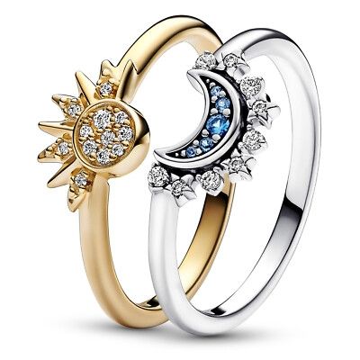 Pandora Anelli: Pandora Sonne/Mond Ringe Gr. 60 – Nuovo (secondo la descrizione) da Muhen venduto da Savana16 1