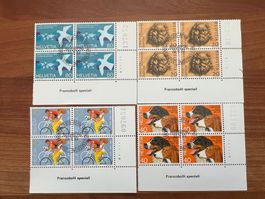 1993   CH Erstag gest.Viererblock mit Tab  (K122)