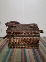 Picknickkorb Weide braun mit Zubehör guter Zustand