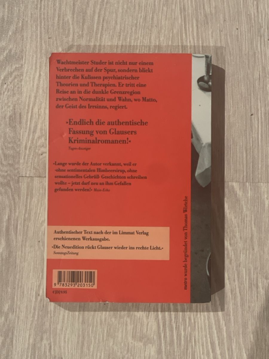 Libri: Friedrich Glauser - Matto regiert – Usato da Hombrechtikon venduto da GianneE 1