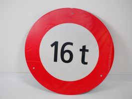 Strassenschild Höchstgewicht 16t / Ø60cm (900029)