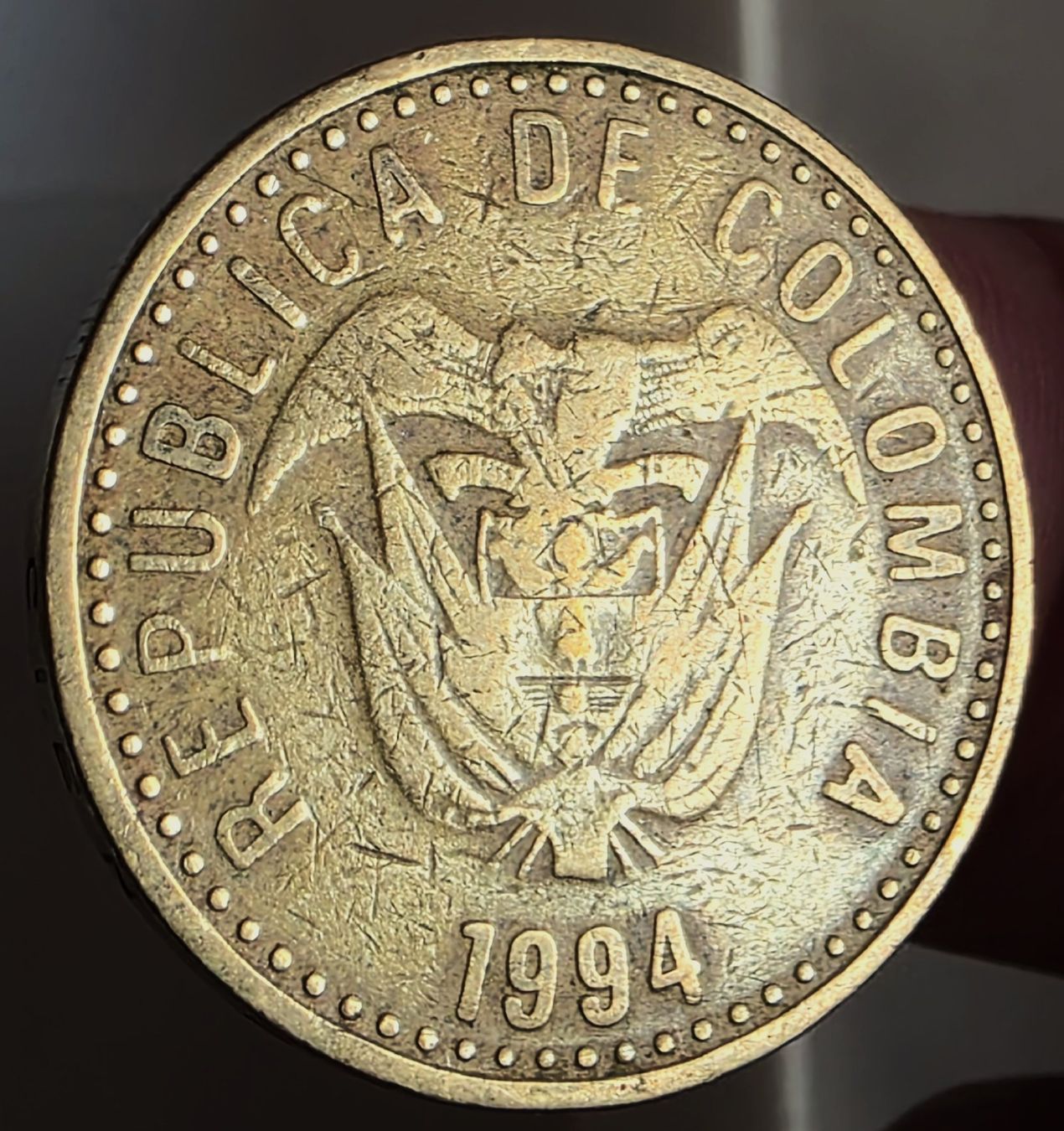 Toutes les monnaies: KOLUMBIEN 100 PESOS 1994 – D'occasion à Winterthur par Creso70