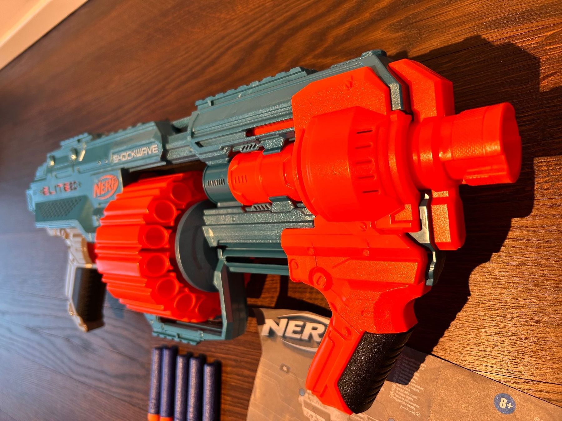 Nerf Giocattoli: Nerf Elite 2.0 Shockwave RD-15 mit 15-Dart Rotationstrommel – Usato da Wädenswil venduto da IH2_000 1