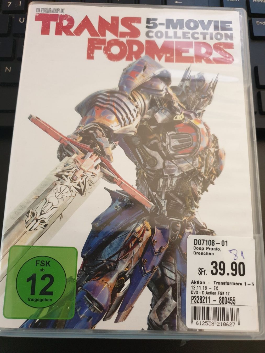 Alle DVDs: Alle Transformers filme – Gebraucht aus Zollikofen von wir_verkaufen