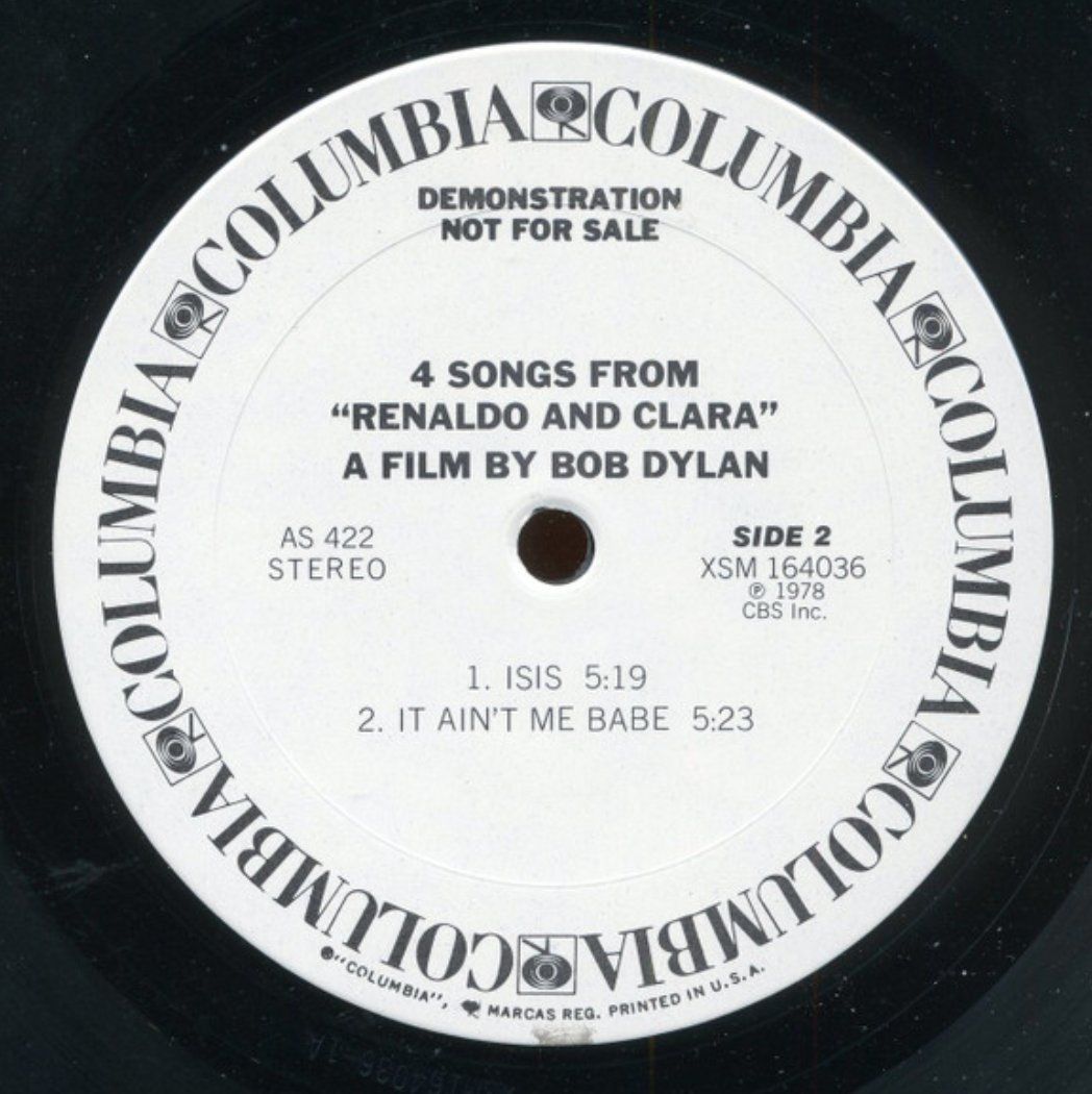 Schallplatten: Bob Dylan - 4 Songs From "Renaldo And Clara" – Gebraucht aus Basel von afetz 2