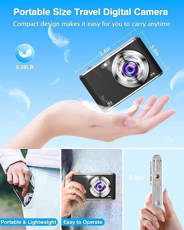 Fotocamera: 4K Digitalkamera 48MP Autofokus – Nuovo (secondo la descrizione) da Kreuzlingen venduto da Best-Deal-Oase 4