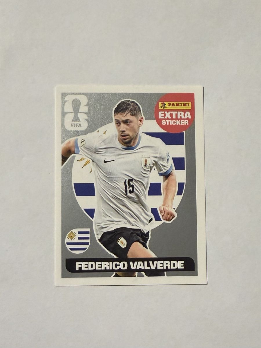 Panini Carte collezionabili: Extra Sticker Panini - FEDERICO VALVERDE (SILVER) – Nuovo e nell'imballaggio originale da Bassecourt venduto da Eagle1903