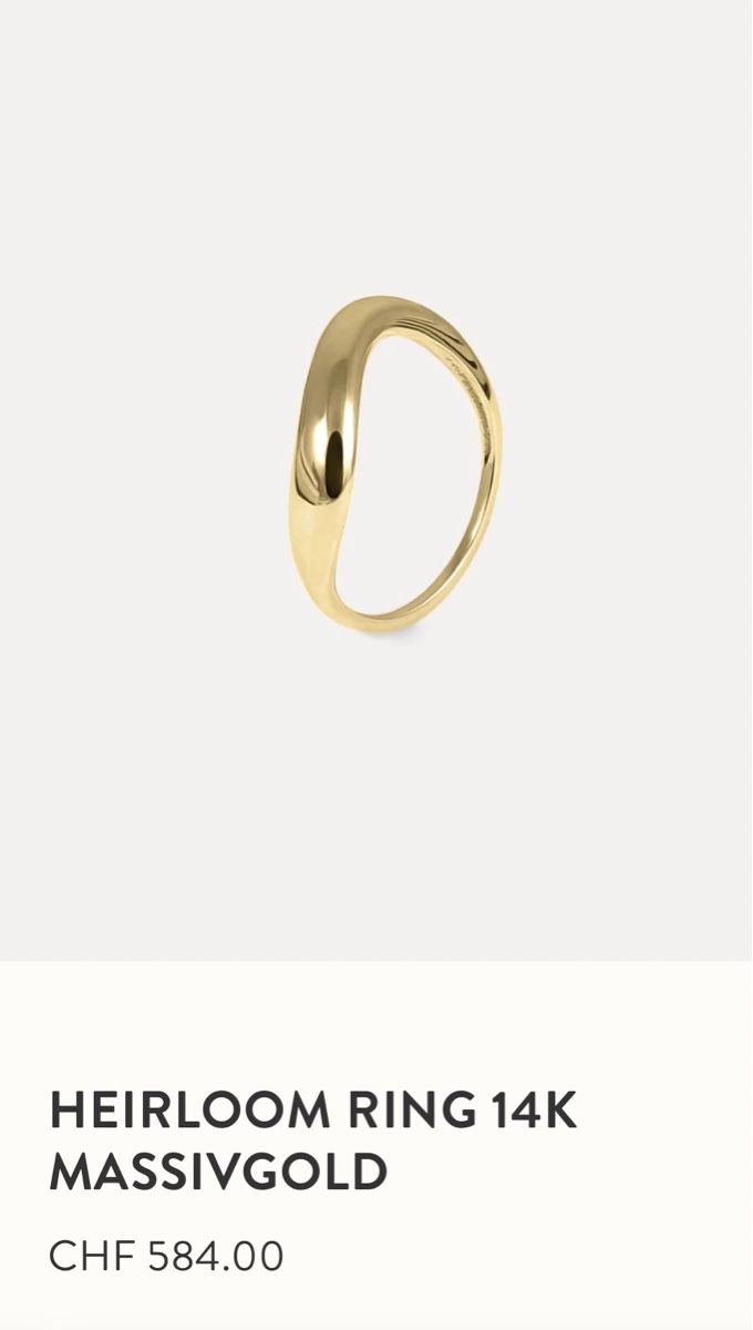 Anelli: 14k Echtgold Ring, Marke Stilnest – Usato da Luzern venduto da Soeuv 2