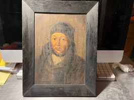 ölbild auf holz josef dangel, 1753-1832, gemahlt salawander