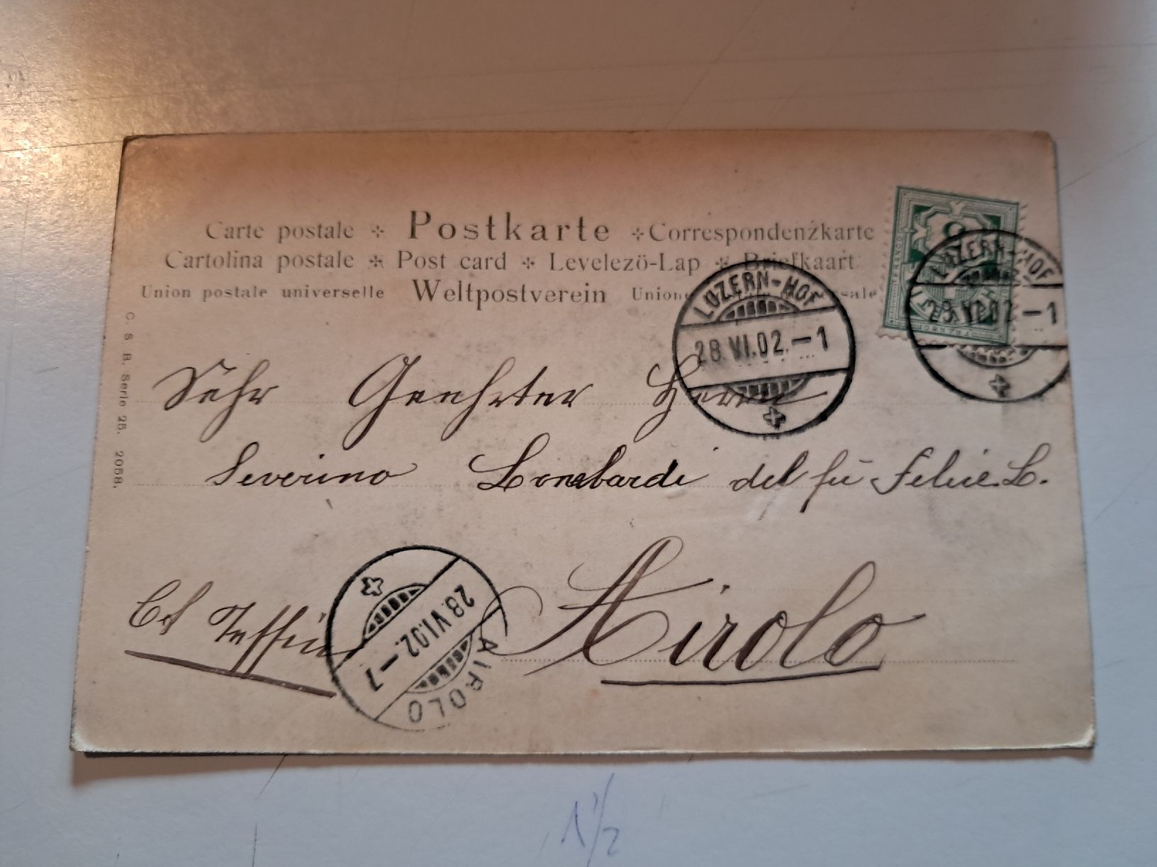 Cartoline postali: alla salute – Usato da Gorduno venduto da ema_7yhp 1