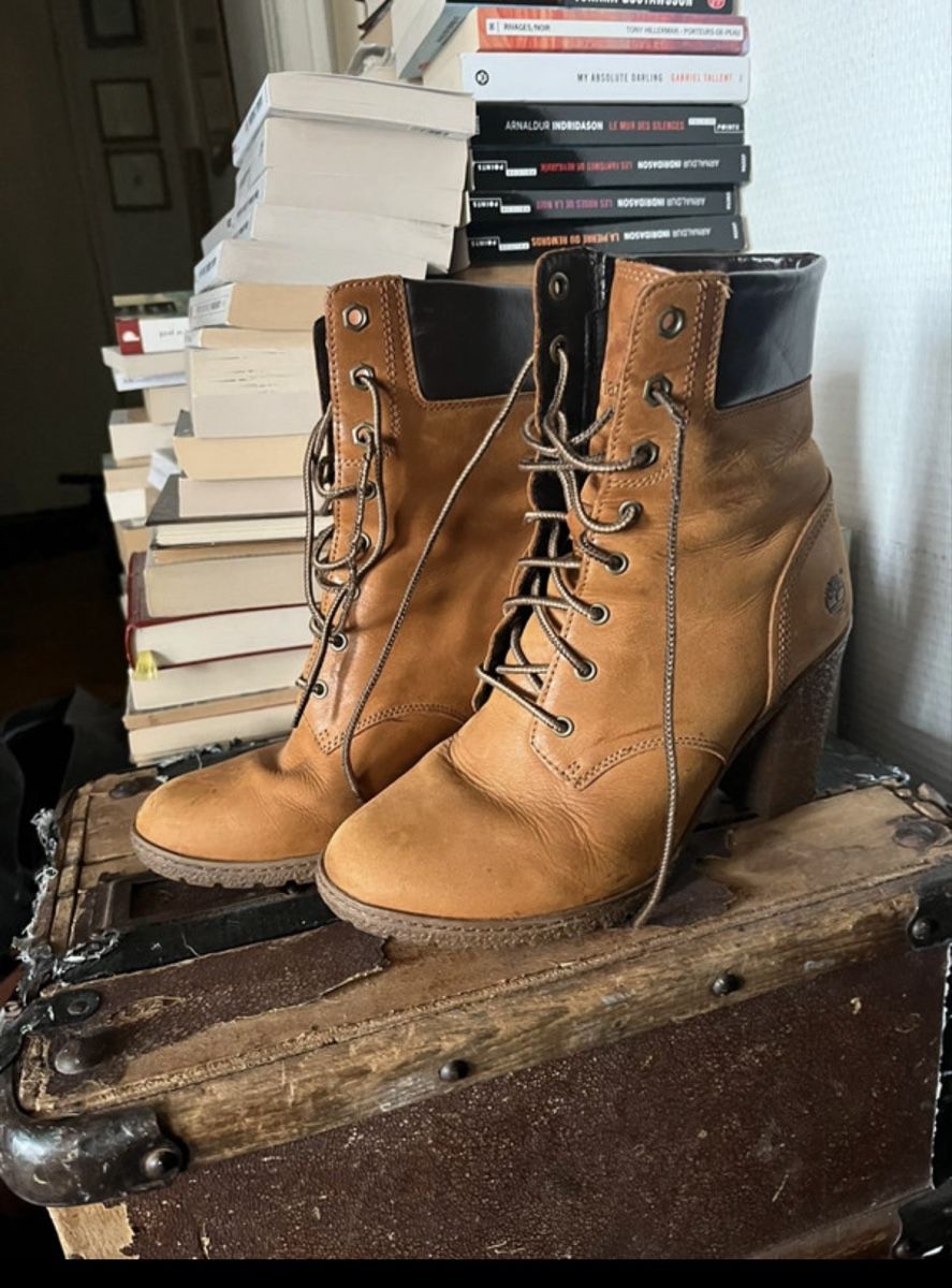 Timberland Scarpe da donna: Timberland Bottines à lacets en cuir taille37 – Usato da Yverdon-les-Bains venduto da mat_tv6q