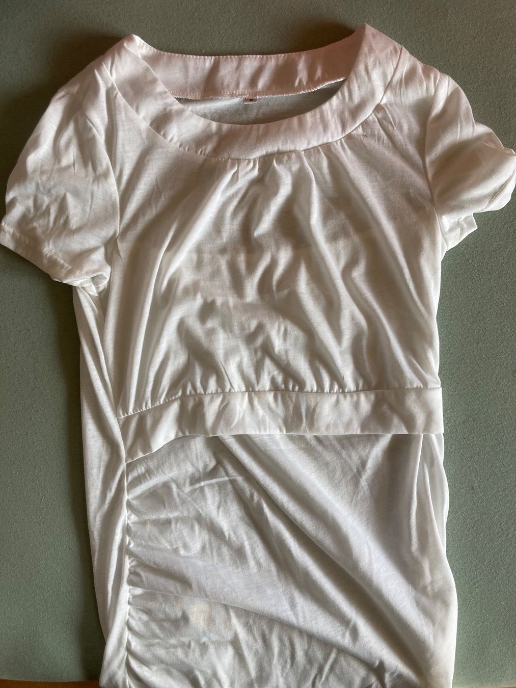 T-shirt: Umstandsshirt (S) weiss – Usato da Soglio venduto da 111Luna111