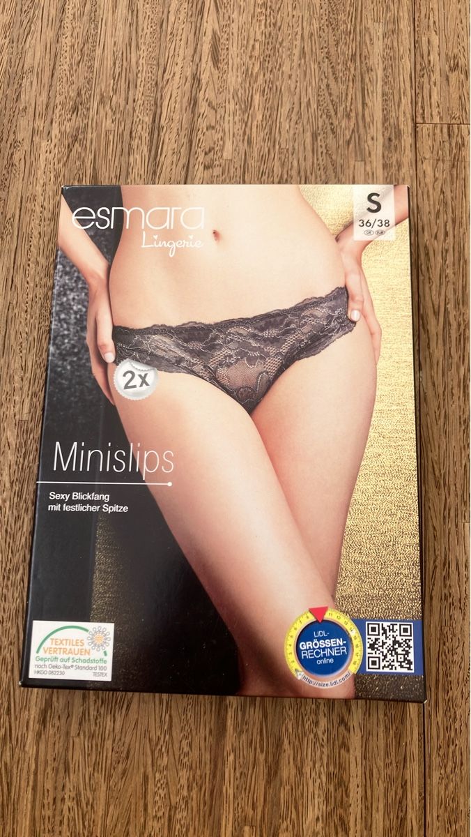 Altra biancheria intima: Esmara Minislips Grösse S 36/38 2 Stück Spitzen – Nuovo e nell'imballaggio originale da Ruggell venduto da VegasGirl