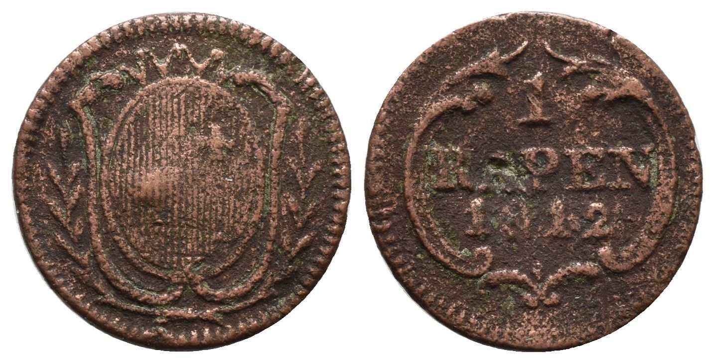 Tutti le monete: Schwyz Rappen 1812  /2214 – Usato da Trimbach venduto da Solothurn1