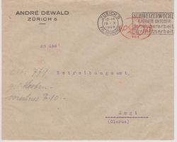 R-Brief mit Firmenfreistempel 20 Rp Andre Dewald