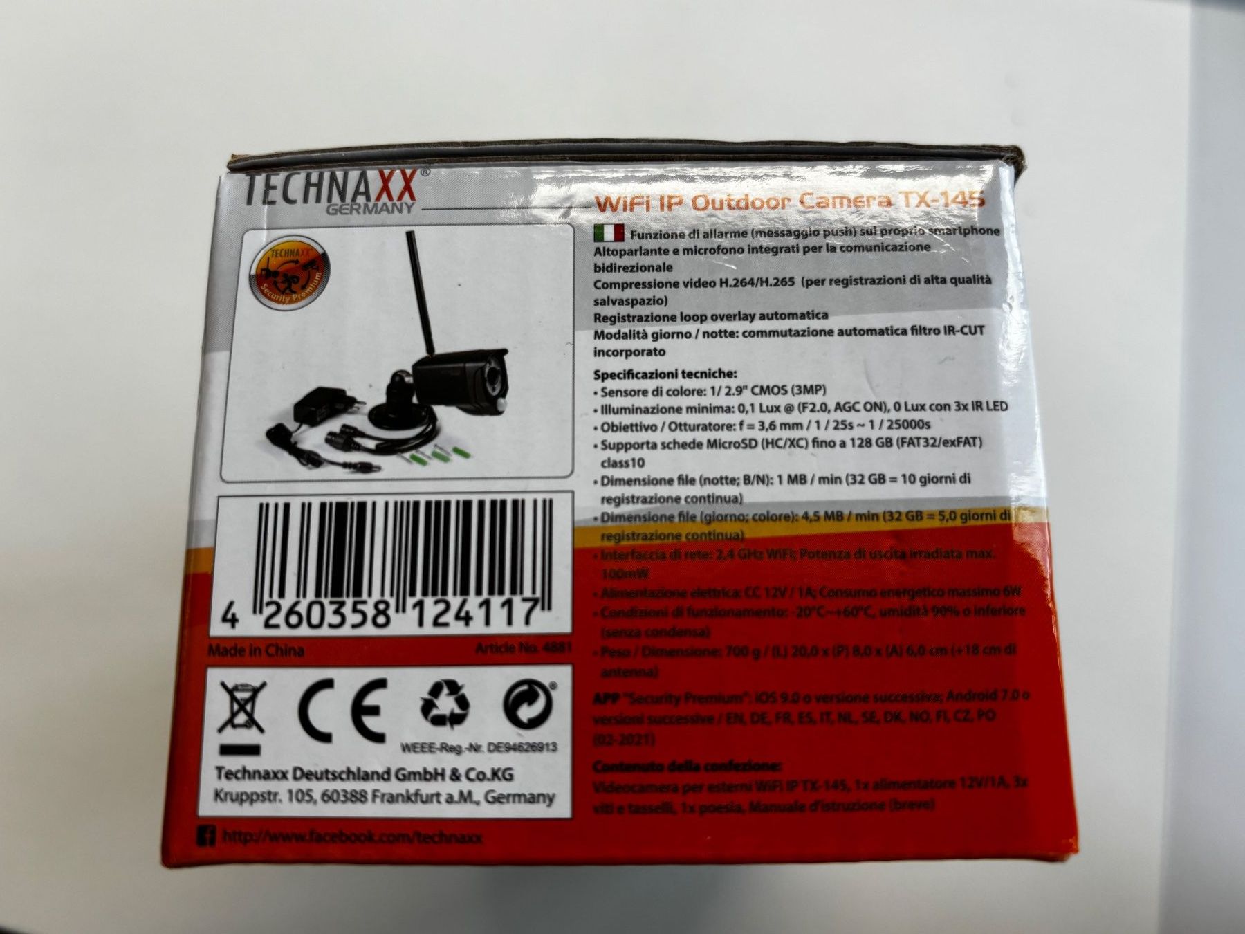 Technaxx Camcorder: TECHNAXX WiFi IP Outdoor Camera TX-145 Neu – Neu und originalverpackt aus Frauenfeld von Staatsanwaltschaft 2