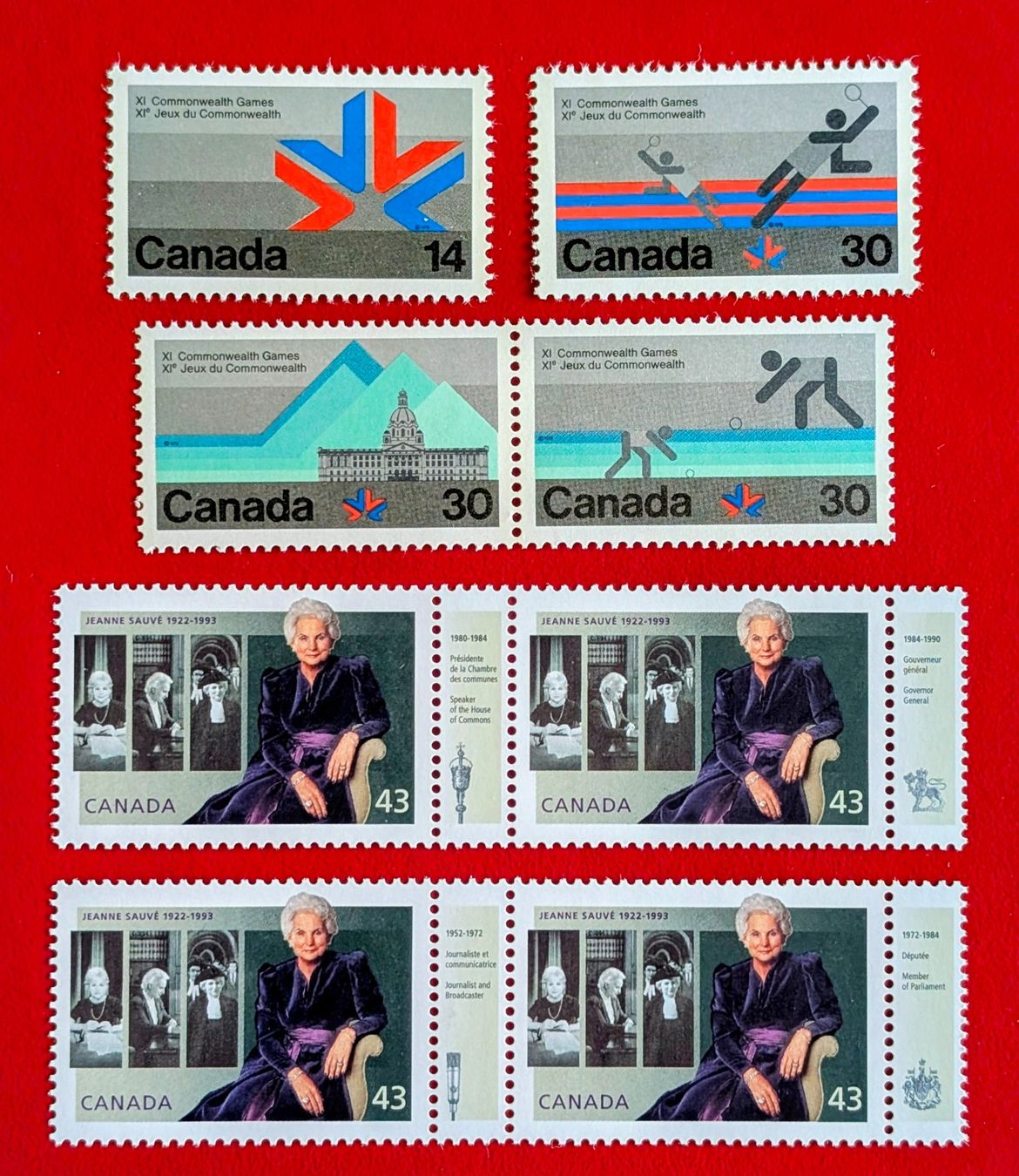 Tutti i francobolli: KANADA COMMONWEALTH JEANNE SAUVE 1978 1994** POSTFRISCH – Nuovo (secondo la descrizione) da Düdingen venduto da Quartierstrasse