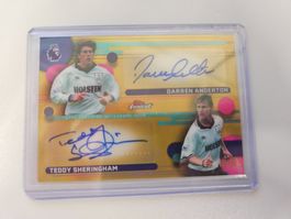 2025 Topps Finest Anderton/Sheringham Auto Gold/50 Tottenham