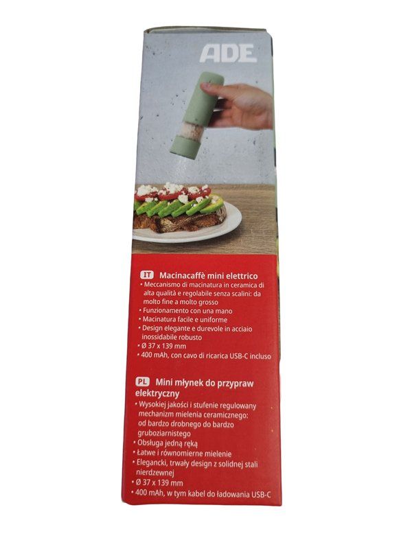 Elettrodomestici da cucina: ADE elektrische Mini-Gewürzmühle – Nuovo (secondo la descrizione) da Wangen b. Olten venduto da Restwert_Wangen 1