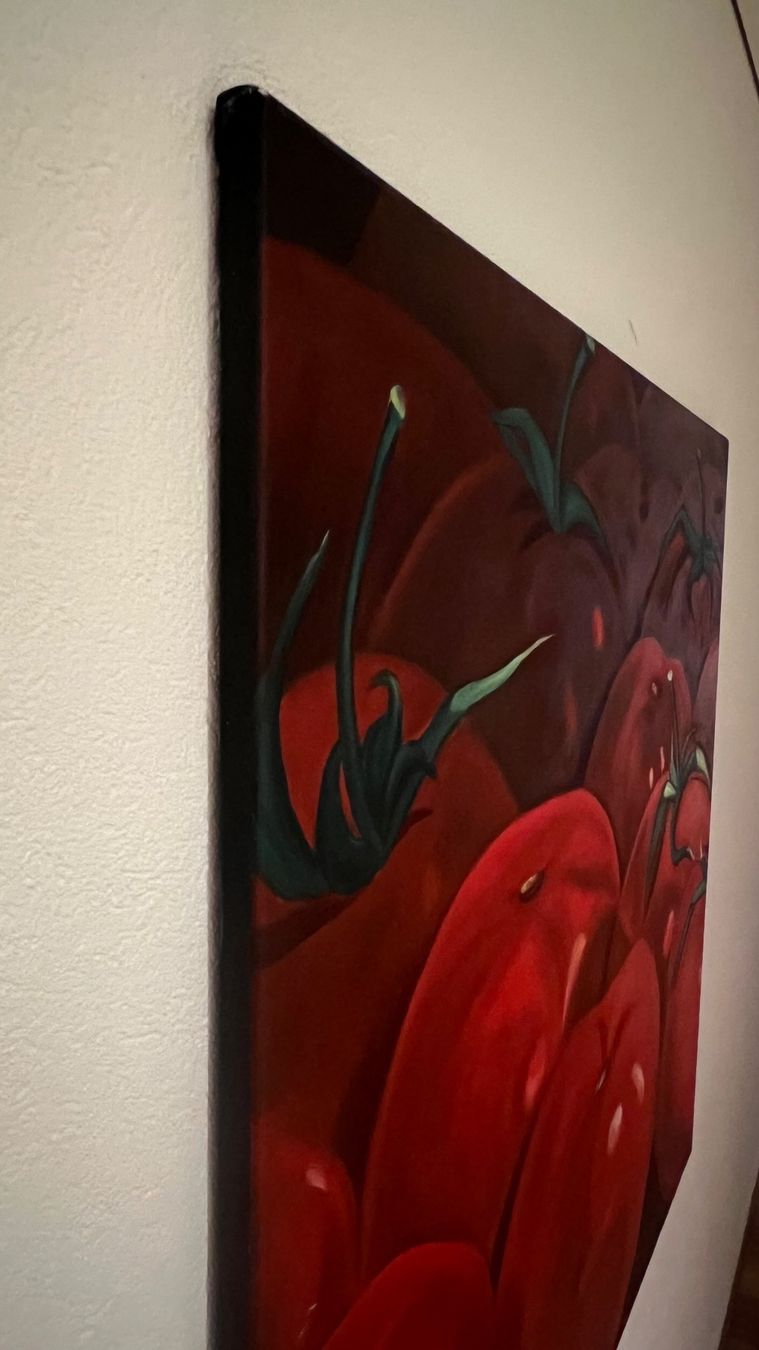 Gemälde: Ölgemälde Tomaten Christian Sommer, 90x90cm – Gebraucht aus Wangen SZ von mha_j9rz 3