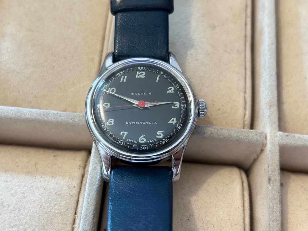 Montre Mécanique Vintage Novorex - Fonctionne, Bracelet Cuir, Style Rétro
