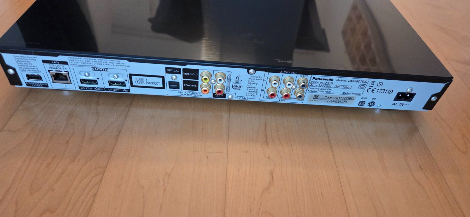 Panasonic Sistemi audio & multimediali: Panasonic Multimedia DVD Blu-ray Player  Model DMP-BDT500 – Usato da Horw venduto da Richy0 4