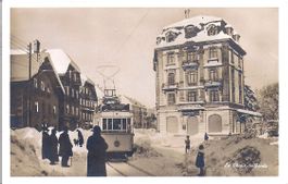 CHAUX - de - FONDS, le tram à la rue de la charrière
