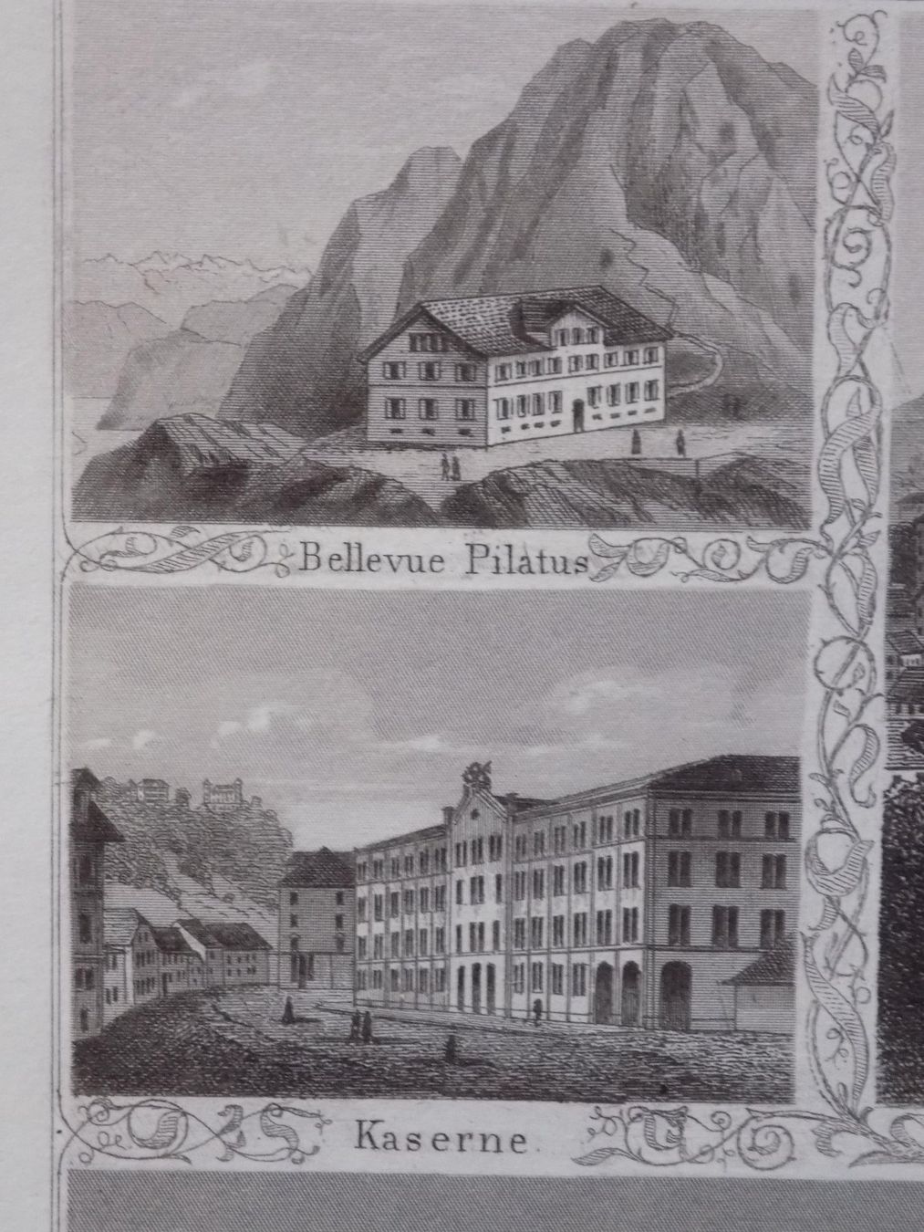 Incisioni: Luzern Souvenirblatt von Ringger – Usato da Risch venduto da Rischli15 8