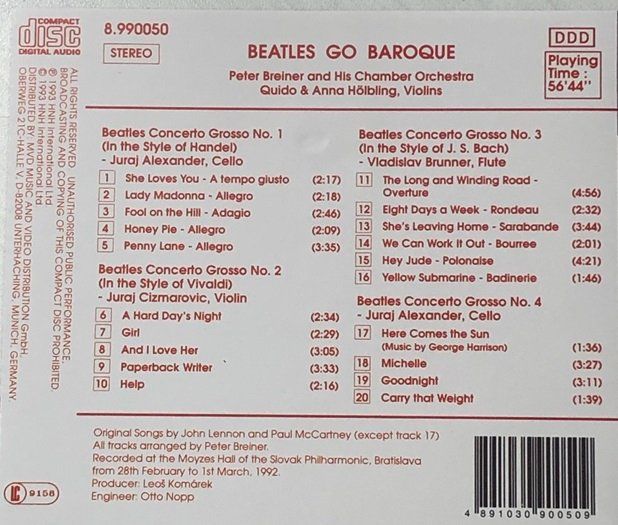 CDs: Beatles goes Baroque – Gebraucht aus Grüningen von azulamarillo 1
