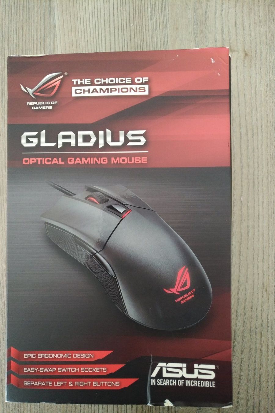 Asus Mouse: ASUS Gladius Gaming Mouse – Usato da Biel/Bienne venduto da Eric070