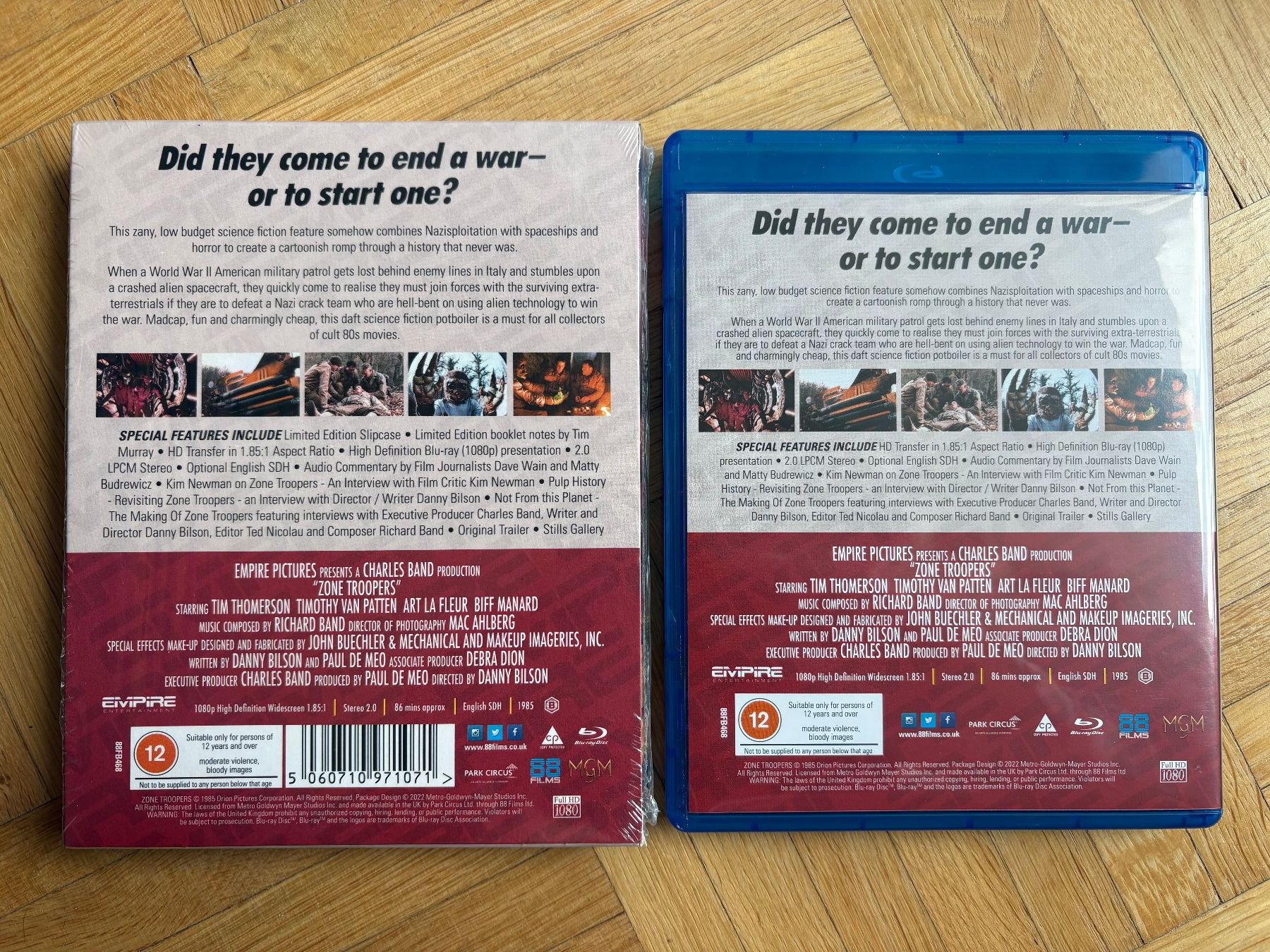 Alle DVDs: Zone Troopers - mit Slipcase und Booklet - Blu-ray – Neu (gemäss Beschreibung) aus Zürich von Malcom 1